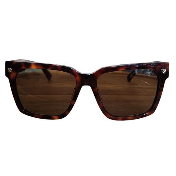 MCM Rectangle Sunglasses, Havana (Tortoise-shell), NIB - Picture 1 of 9